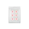 Six pink stickers