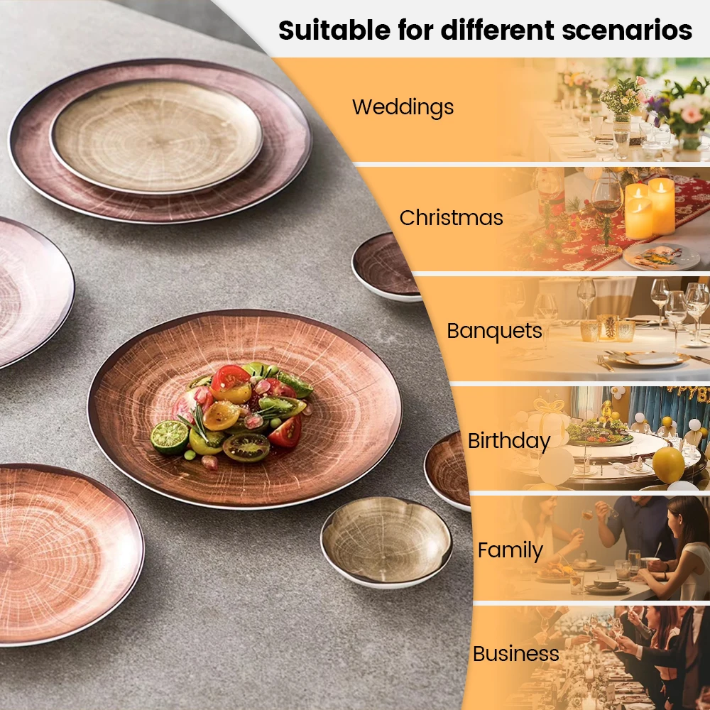 Nordic Speckled Dinner Plate Vajlla Restaurant Porcelain Platter Stein Teller Vaiselle Assiette Porcelaine Dish & Plate