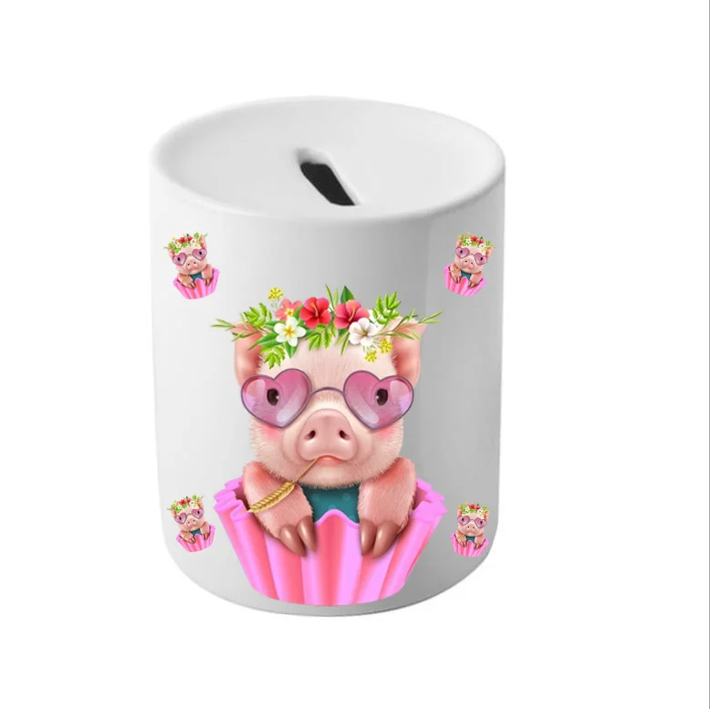 Sublimation Blank Ceramic Piggy Coin Bank Money Box Buy Sublimation