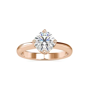Hot Selling 1.20 Carat Lab-Grown Round Cut Diamond Ring 14k White Gold eternity vermeil Engagement Wedding Fine Jewelry