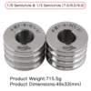 5013-1/6 e 5020-1/3 Ruote Semi-Tonde (Coppia) 7/8/9mm