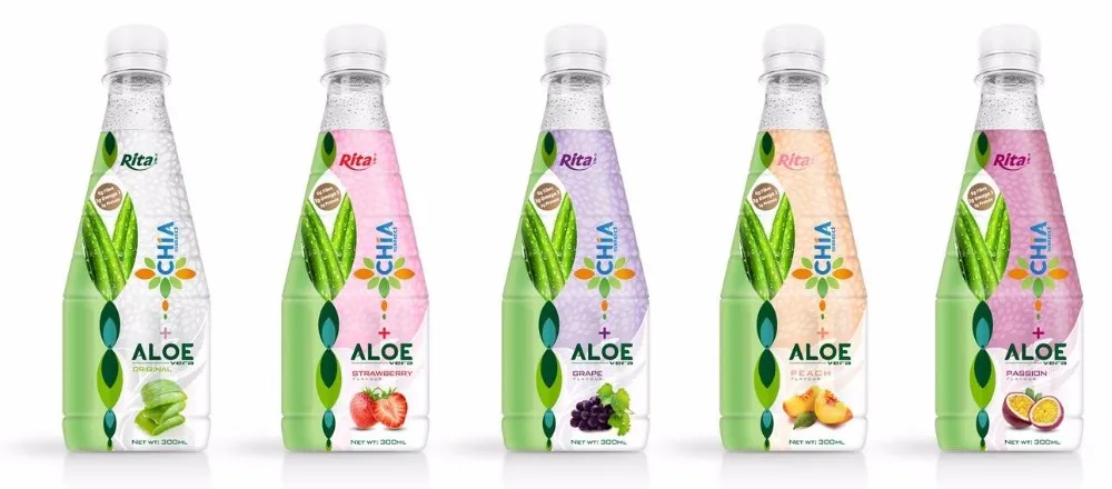 Chia Seed With Peach Flavor 450ml Pet Bottle - Customize Your Own Private Label Brand Free Design New Basil Seeds
