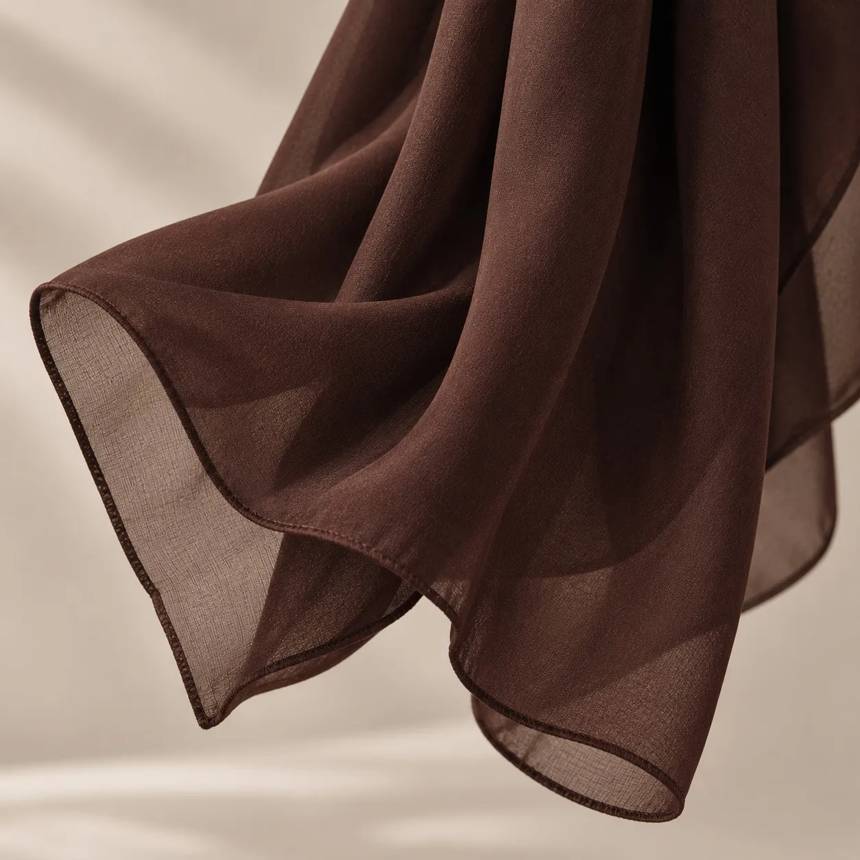 Custom Bamboo Modal Hijab Dark Chocolate view 5