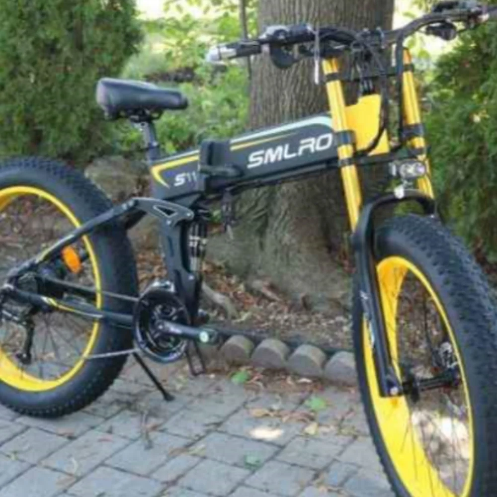 SMLRO S11 Full Suspension Folding Mountain Snow Bike  350W 500W 700W 1000W