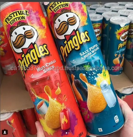 Pringles Potato Chips,Ketchup,156 Grams Buy Chips Food Snacks