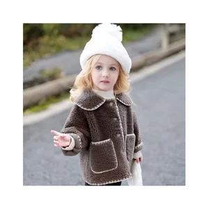 Autumn and Winter Quilted Jacket for Girls New Long-Sleeved Cute Coat Thickened Warm Coat for 3-Year-Old Girl