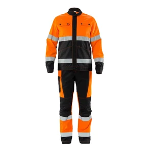 Heavy Duty Winter Work Suit Oil Proof and Wind Resistant Winter Thick Work Suit with Reflective Logo