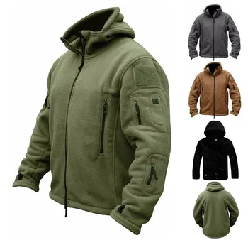 Wholesale new waterproof tactical jacket men's warm windbreaker pilot jacket camouflage hooded coat American soft jacket