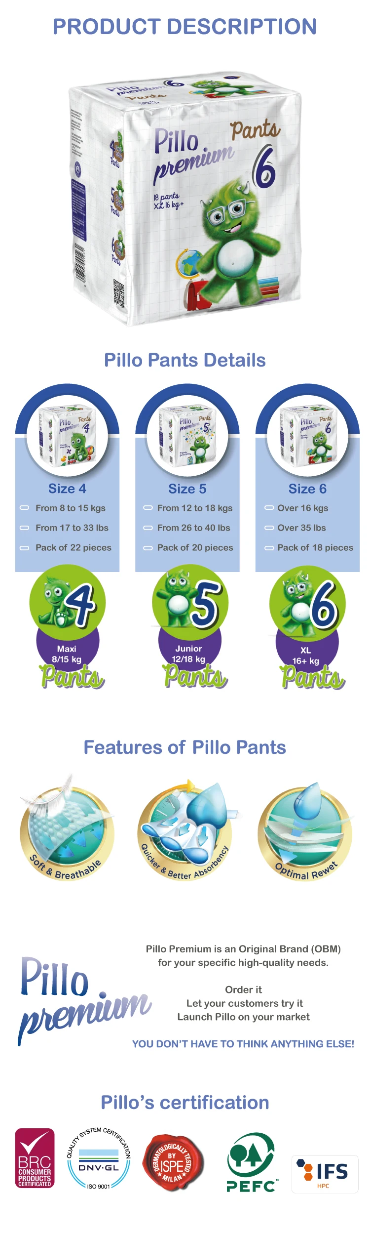 Top Quality Italian Diapers Pants Premium Size 6 Best Wholesale Nappies