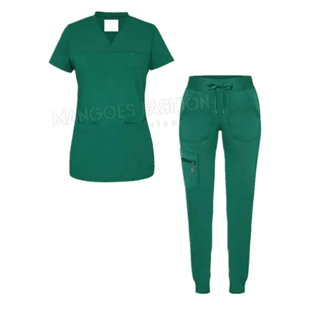 Plus Size Hospital Medical Nurse Uniform Stretch Breathable Women Sets
