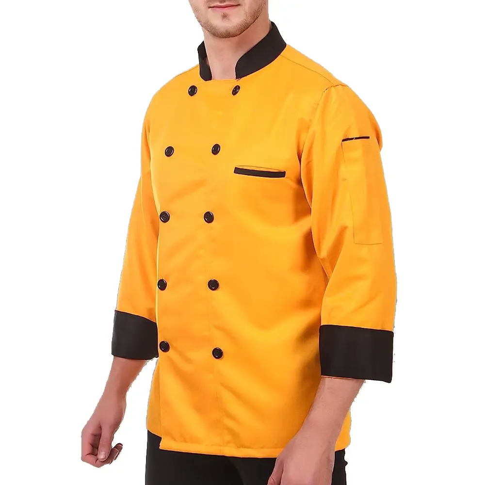 Custom Wholesale 2023 Latest Design 100 Cotton Chef Coat Hotel