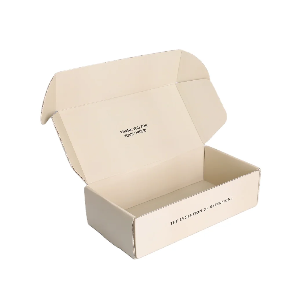 Custom Shipping Mailer Corrugated Paper Box for Clothing & Shoes Hot Stamping Print Logo Folding Paper Package Box