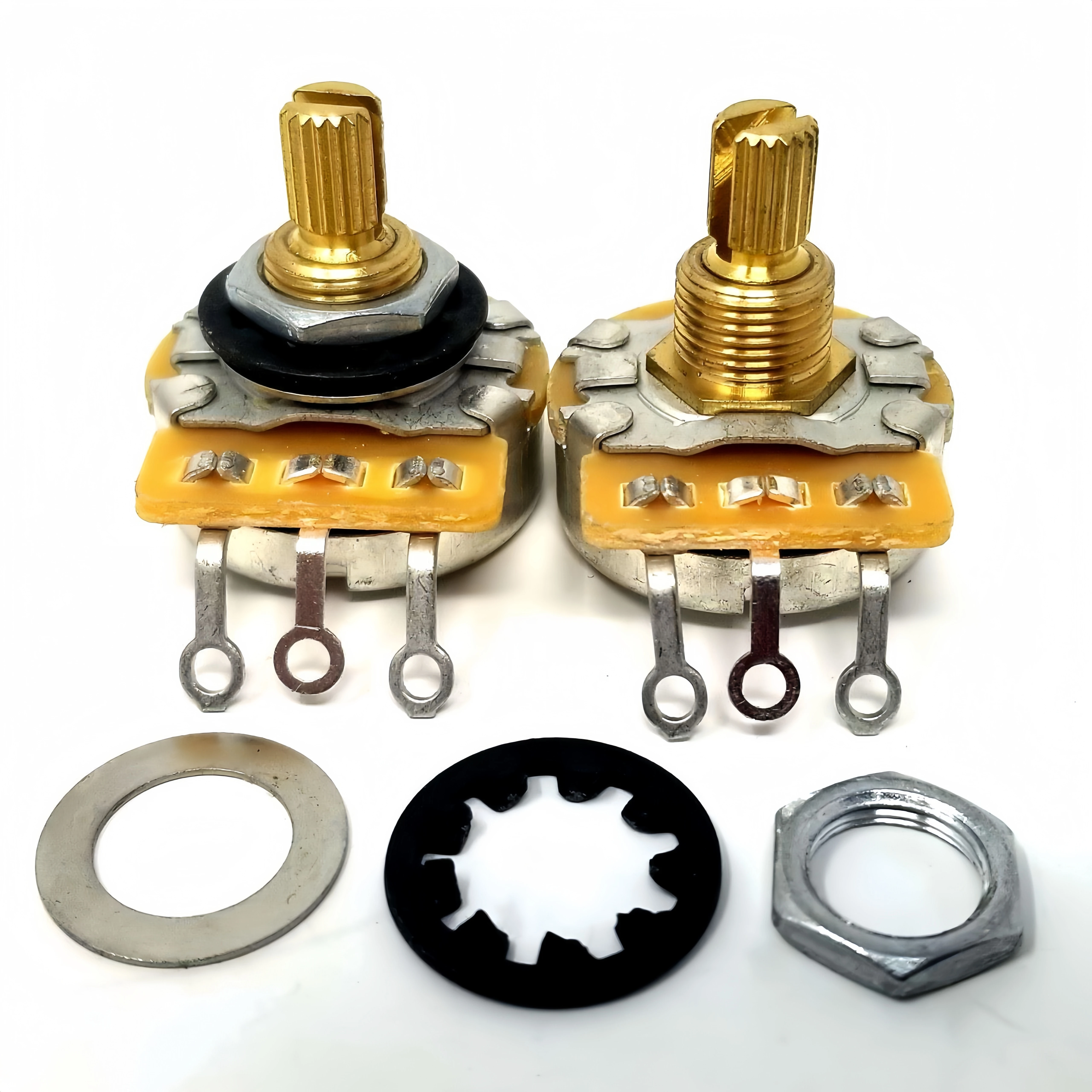 perfk Potenziometro per Chitarra Audio POTS A50K E B50K Ohm Volume Replacement per Chitarra Elettrica Pack of 4 perfk Potenziometro per Chitarra Audio POTS A50K E B50K Ohm Volume Replacement per Chitarra Elettrica Pack of 4