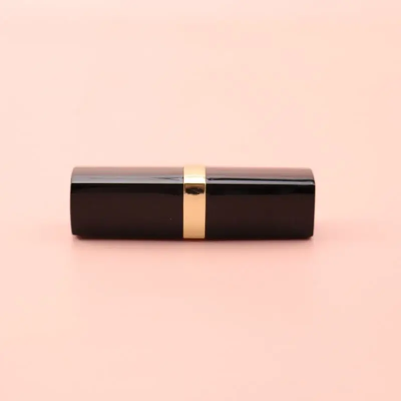 Wholesale Square Black Empty Lipstick Tubes with Gold Middle Cosmetic Lipstick Containers Bulk In-Stock