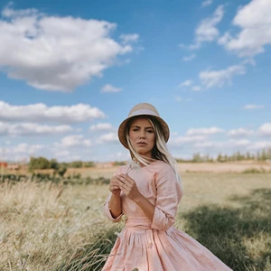 Maxi Linen Dress Cottagecore Dress Summer Linen Dress Rustic Dress for Women Linen Clothing Plus Size Dress Linen Romantic Dress