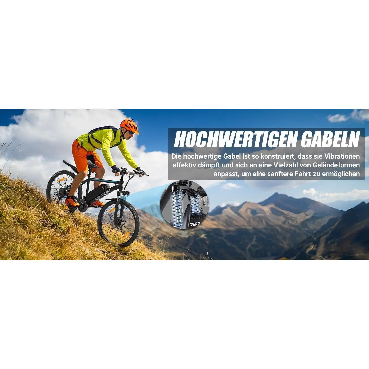 VARUN M26-2 Zoll E-Bike Elektrofahrrad48V 7.8 Ah abnehmbarer Akku E-Mountainbike