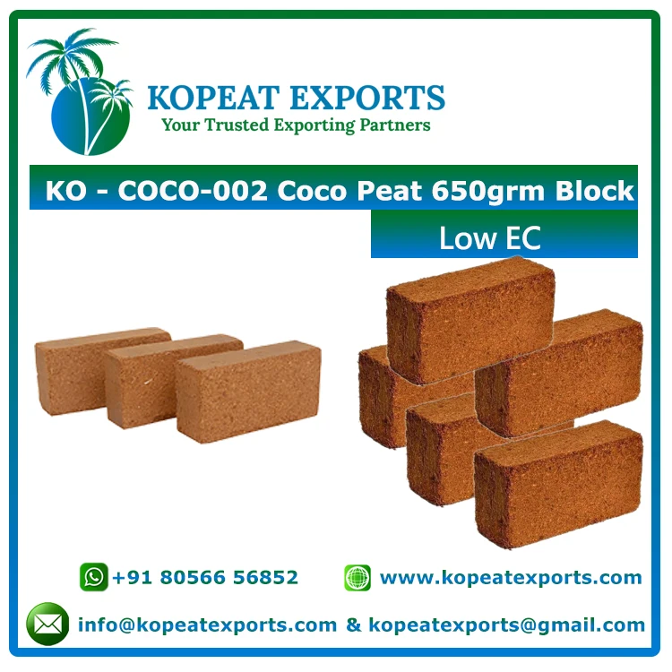 Direct Export Hot Selling Premium Coco Coir Pith Peat Block Powder for Garden Usage