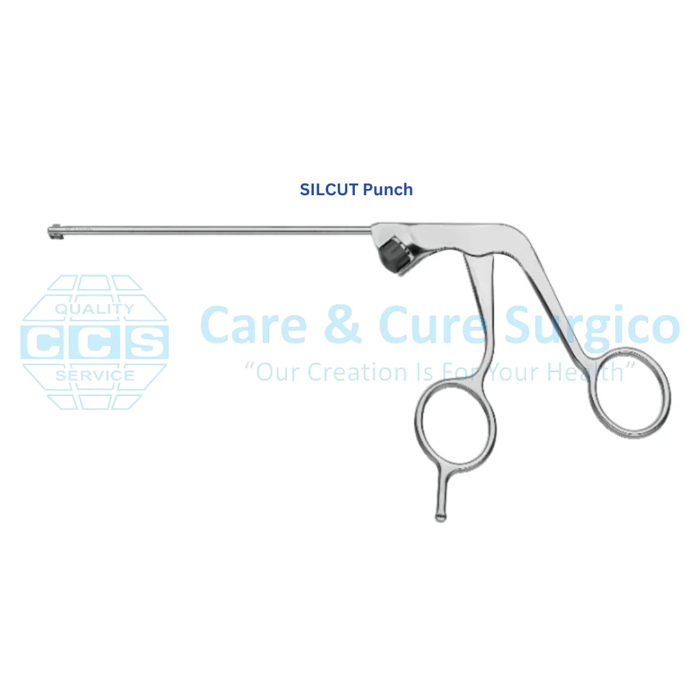 Premium Arthroscopy Set Medical Punch Forceps Left Bend Crosstoothed