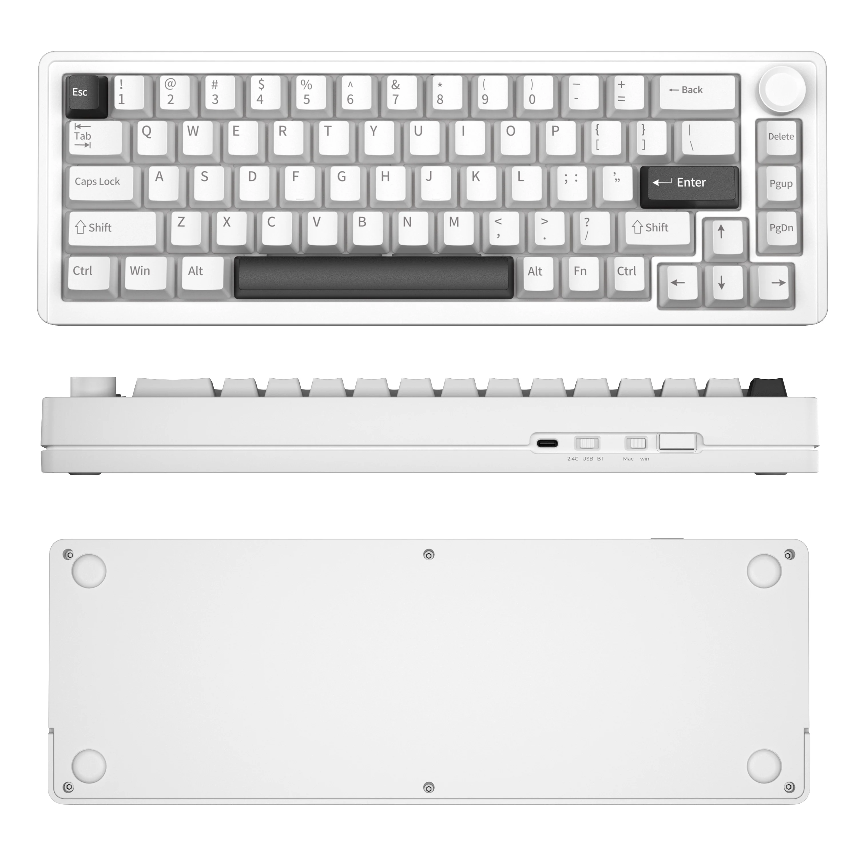 E68 Custom CNC Aluminum 68 Keys RGB Hot Swap Gaming Mechanical