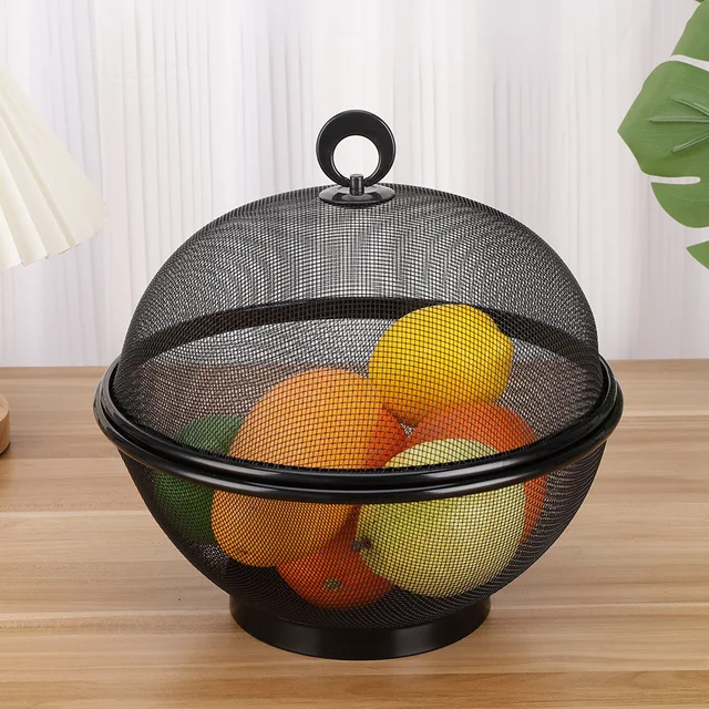 CS21 Factory Direct Supply Creative Kitchen Utensils Fruit Plate Vegetable Washing Draining Basket Lid