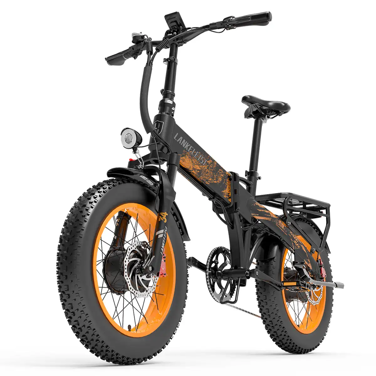 LANKELEISI X2000 MAX 2000W Dual Motor Foldable Electric Mountain Bike 48V Lithium Battery Central Motor Tube Battery New Arrival