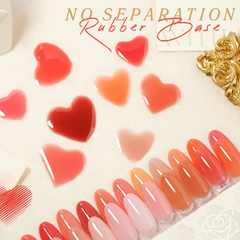 Лед Нова, без разделения, резиновая основа, экологичный, профессиональный, Oem, частная этикетка, красочный стойкий УФ-гель, основа