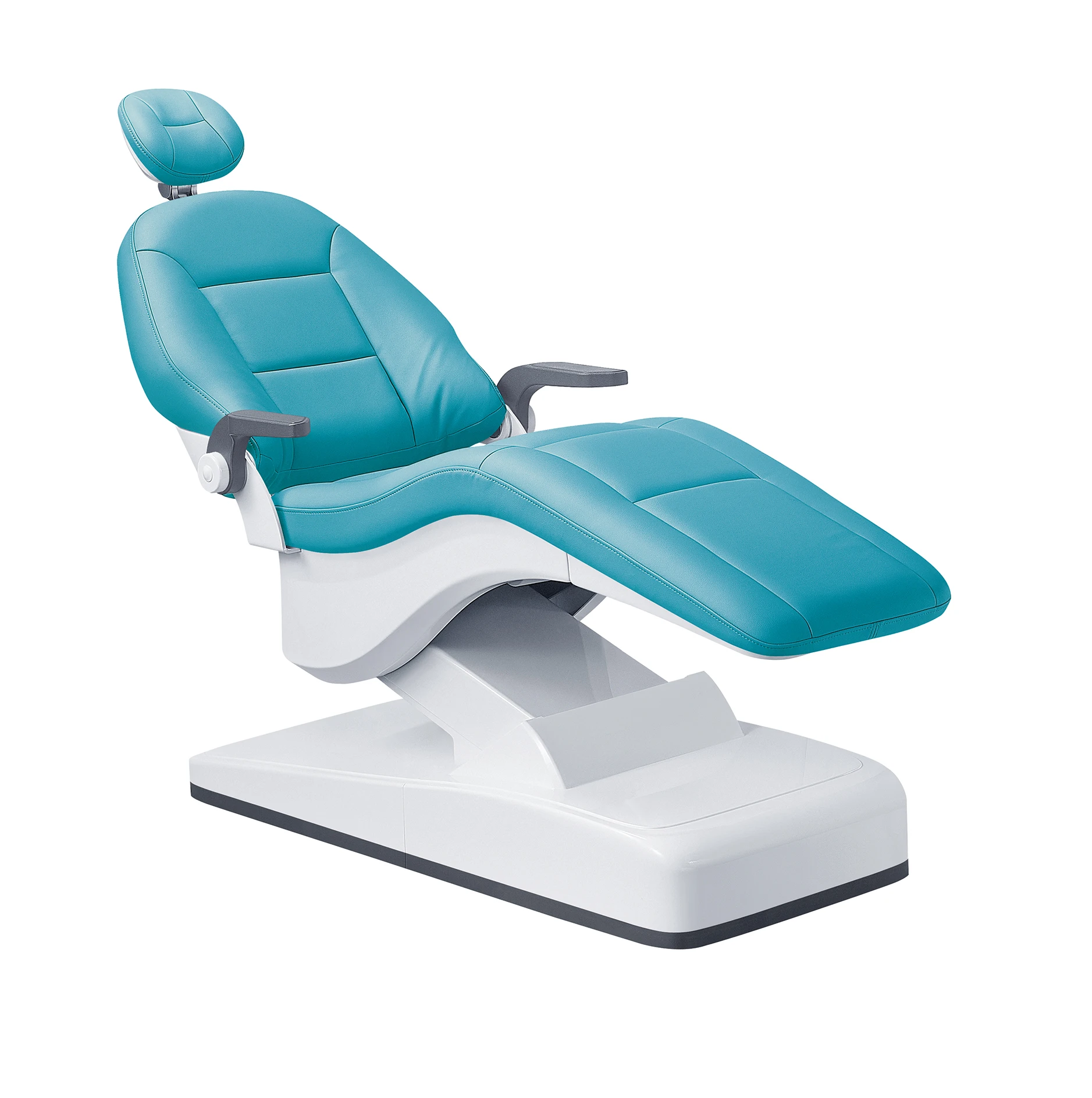 Professional Dental Chair with Micro Fiber Leather Cushion Seat & Stainless Steel Trolley Implant Unit
