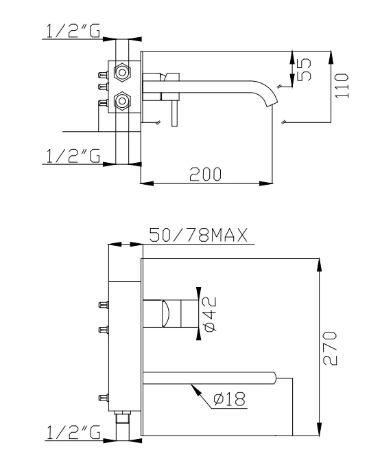 Washbasin Mixer Installed