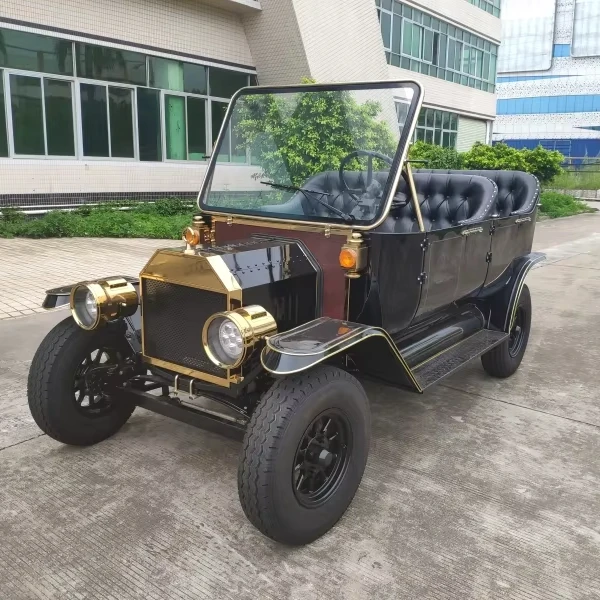 Affable Antique Model T Electric Vintage Car Golf Carts 48v Battery Steel Material with Curtis Controller