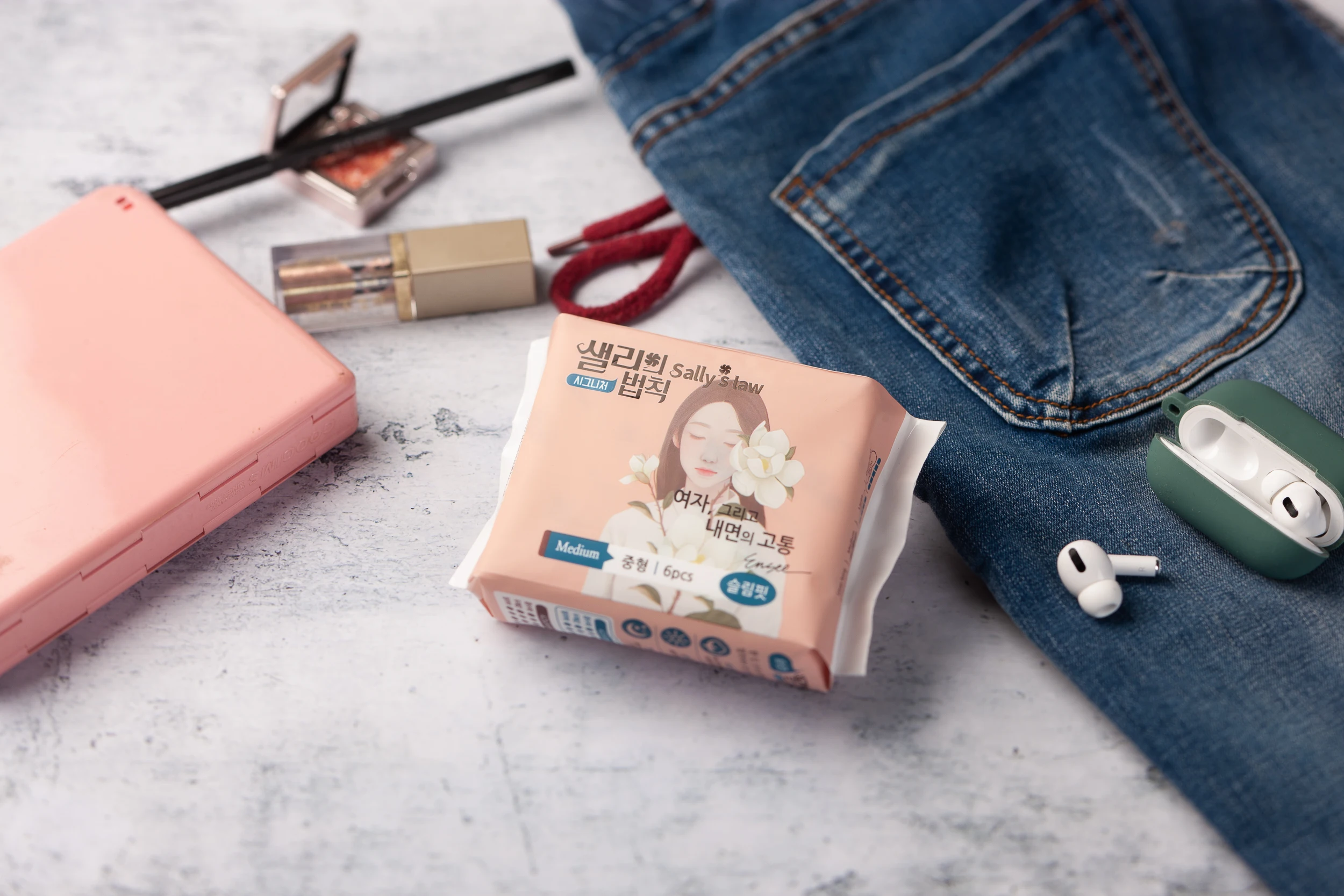 Korea Boram C&h Premium Eco Friendly Sanitary Napkin Biodegradable