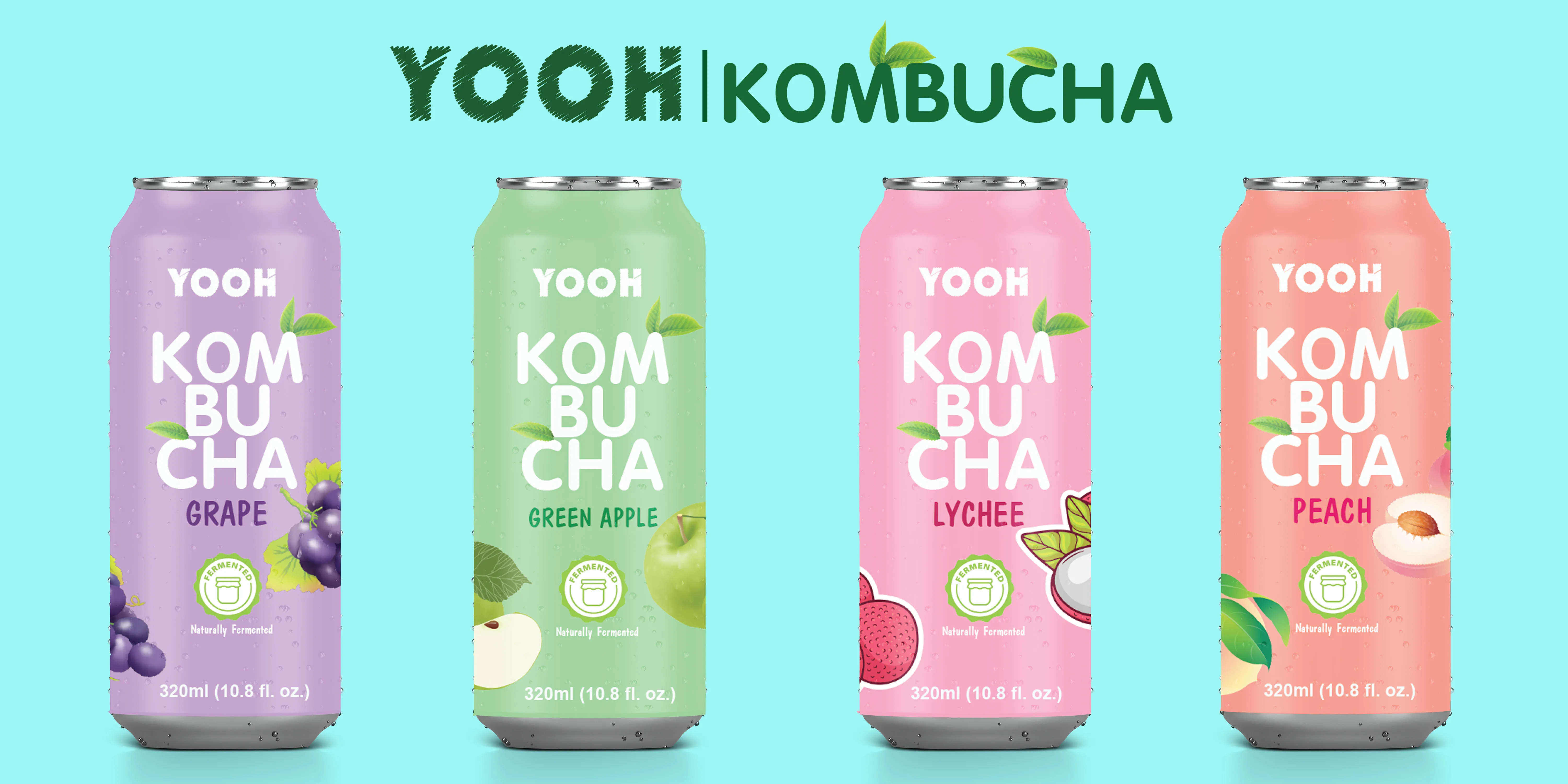 kombucha-lychee-juice-flavor-sleek-can-330ml-herbal-tea-good-for-health