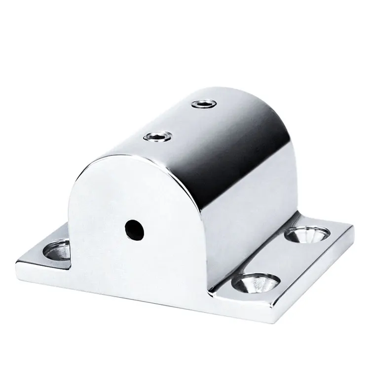 SUPORTE DE BASE QUADRADA, MONTAGEM NA PONTE MARINHA, SUPORTE EM AÇO INOXIDÁVEL 316