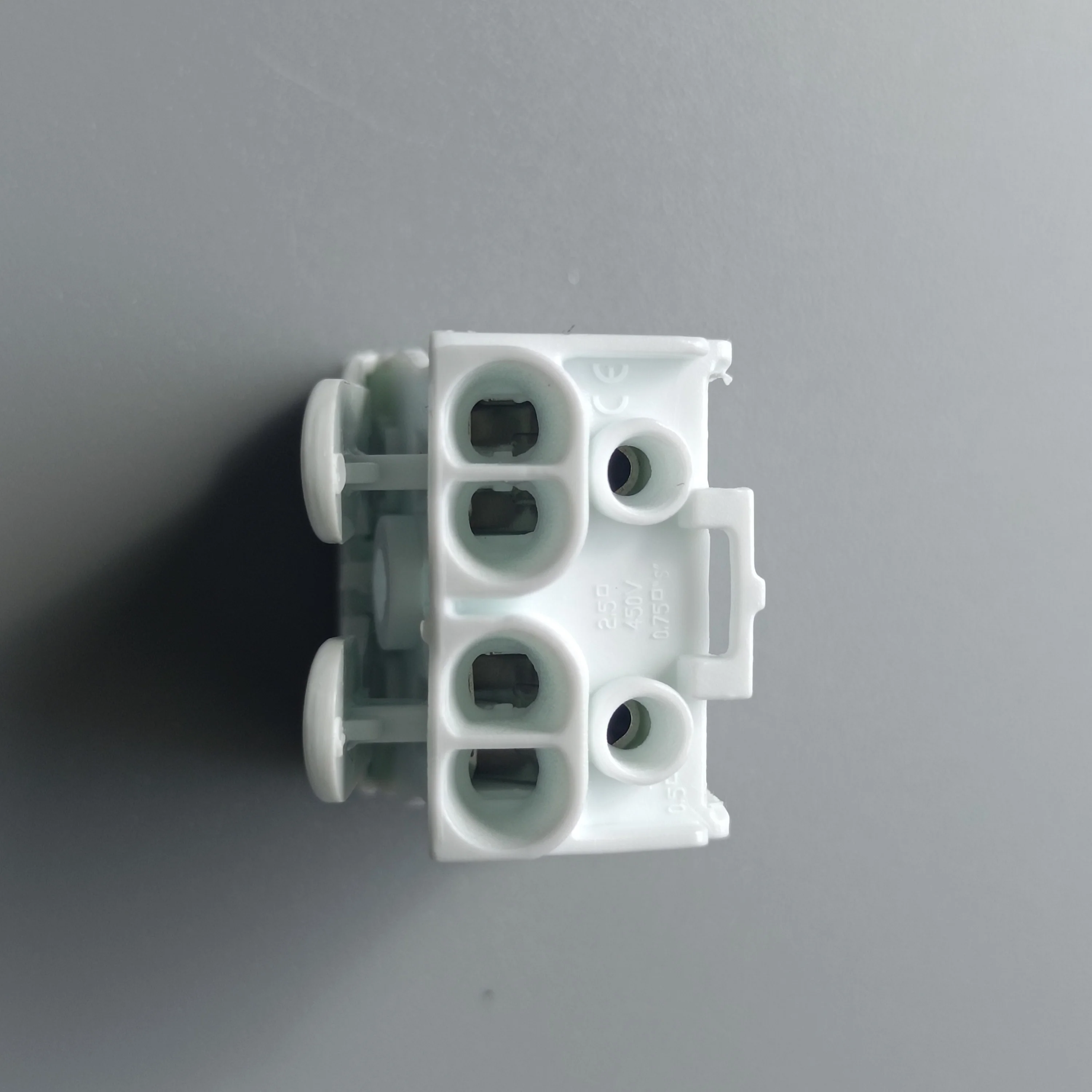 2p Quick Connector No Screws Terminal Block With Press Release Button