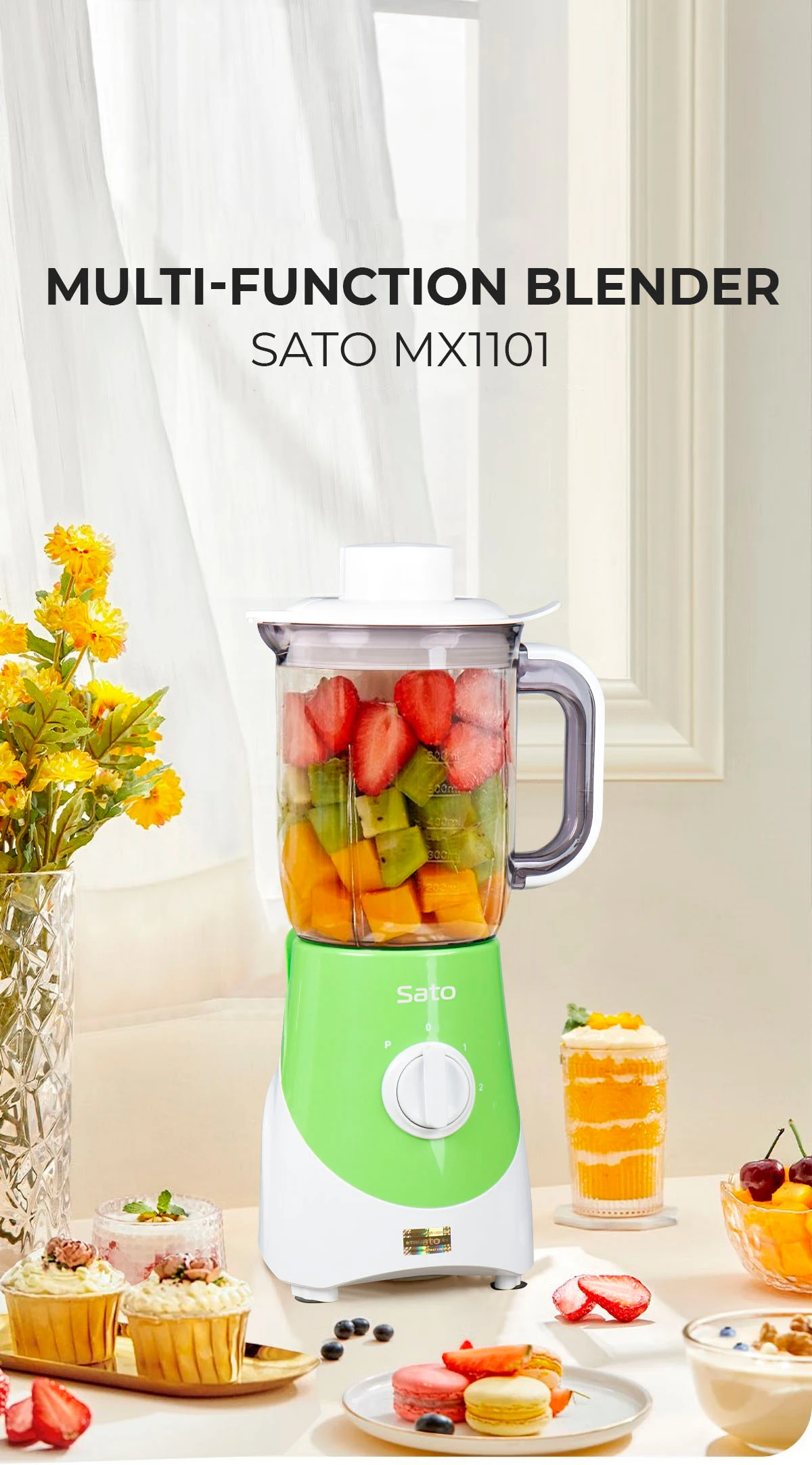 Sato Mx1101 Multifunction Blender Luxurious Multipurpose Blender