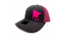 charcoal/pink