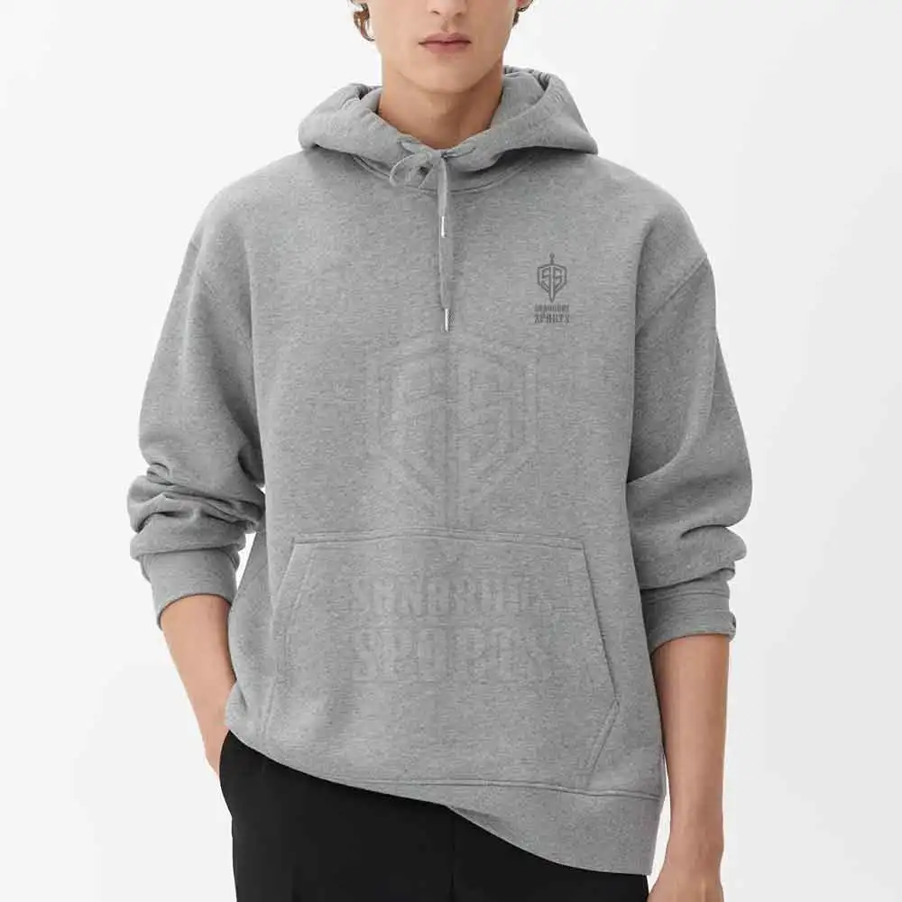 Street Wear Custom Oversized Men Hoodies Solid Color Pullover Men