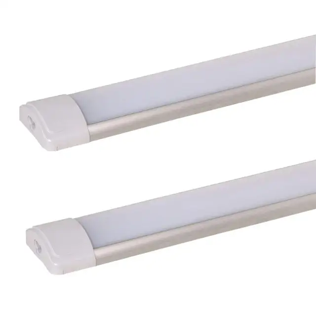 LED Shop Light Fixture Linkable LED Tube Light LED Ceiling and Closet Light With Plug Waterproof 2FT 4FT 5000K 2600 LM 18W 80 95