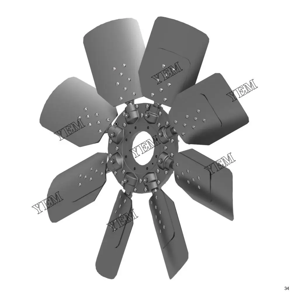 D6R D6T D6R II D8N D7H D6R III Fan As Rev 125-1362 1251362 Engine Parts Factory