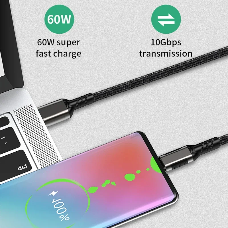 USB 3.2 Gen2 Cable - Type A To USB C 10Gbps With 60W PD Fast Charging - 3ft Brown 11 thumbnail image