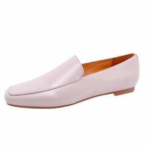 Factory Direct Sale Genuine Leather Shoes Comfortable Aubber Sole Womens Leather Loafers