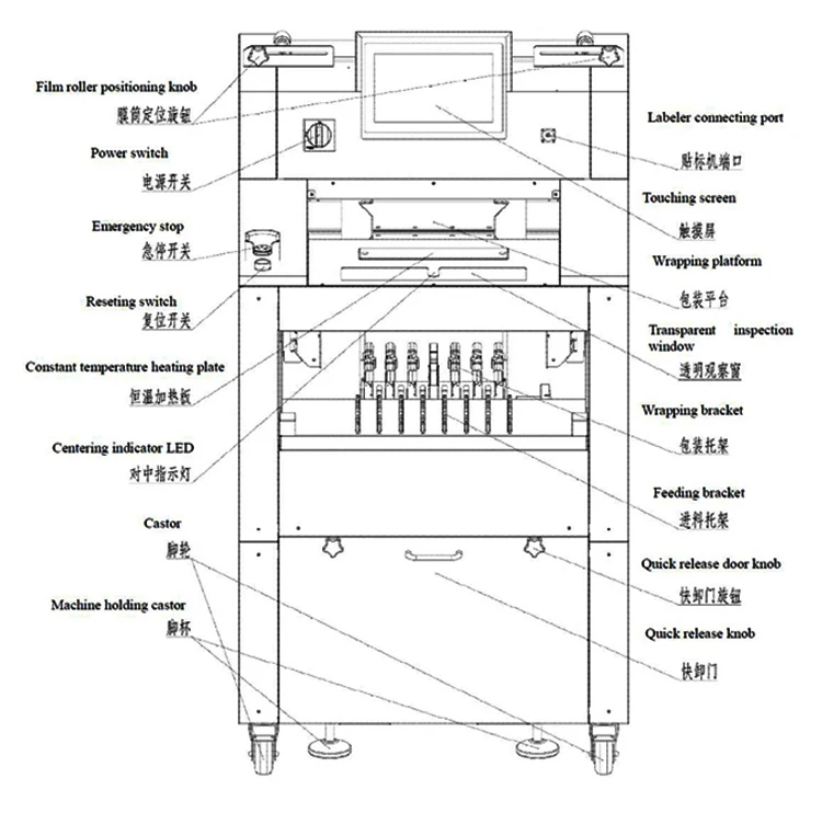 Automatic Fresh Keeping Cling Film Packaging Machine For Sea Food