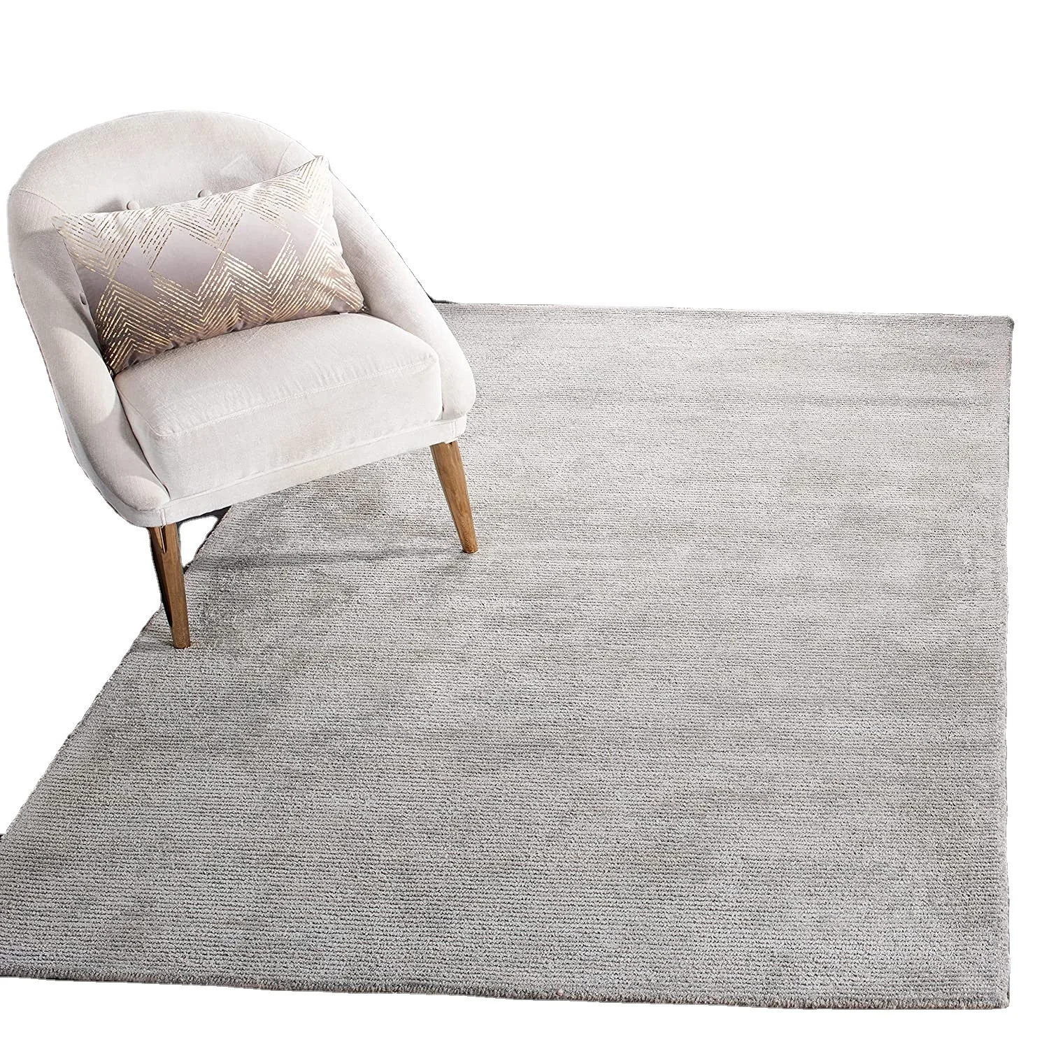 Handmade Premium Simple And Modern Residential Viscose Area Rugs Wool