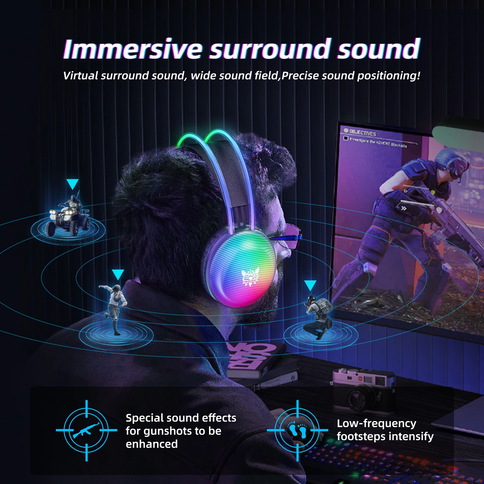 Auriculares Gamer Wired RGB X29 Onikuma 4 A7bff8ca7457244b19a8f6974ccaedac1n