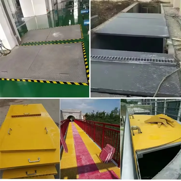 Композитный пластик несплавленный высокопрочный из стекловолокна верхняя наружная пластина 1220x3660x30 мм с покрытием ФРП-решетка