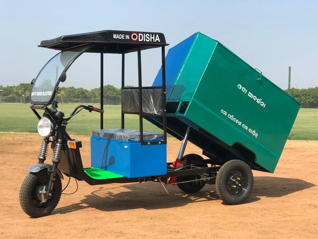 Garbage Van Electric Mini Truck Cargo Electric Garbage Tricycle Farm 