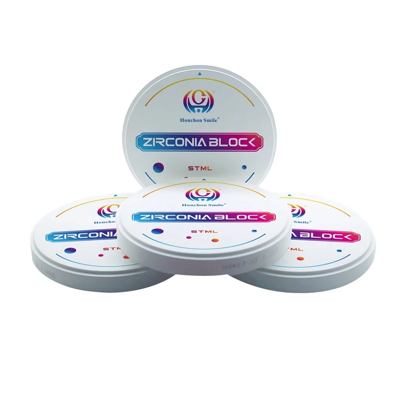STML Dental Lab Material Multilayer Zirconia Blocks Price Manufacturing Supplier for Cadcam Ceramics Dental Zirconia Disc