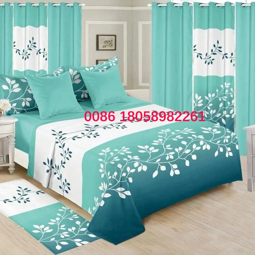 Bed Sheet 12 Pieces Fitted Grounding Sheets Curtains And Bed Sheet Set