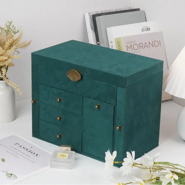 High-End Multi-Layer Large Capacity Jewelry Box for Organizing Rings Necklaces Bracelets Essential for Your Fine Pieces
