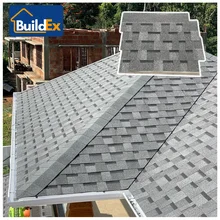 American Standard Double-Layer Fiberglass Asphalt Roofing Shingles Modern Design ASTM CE-Qualified Villa Resort House Roof Tiles