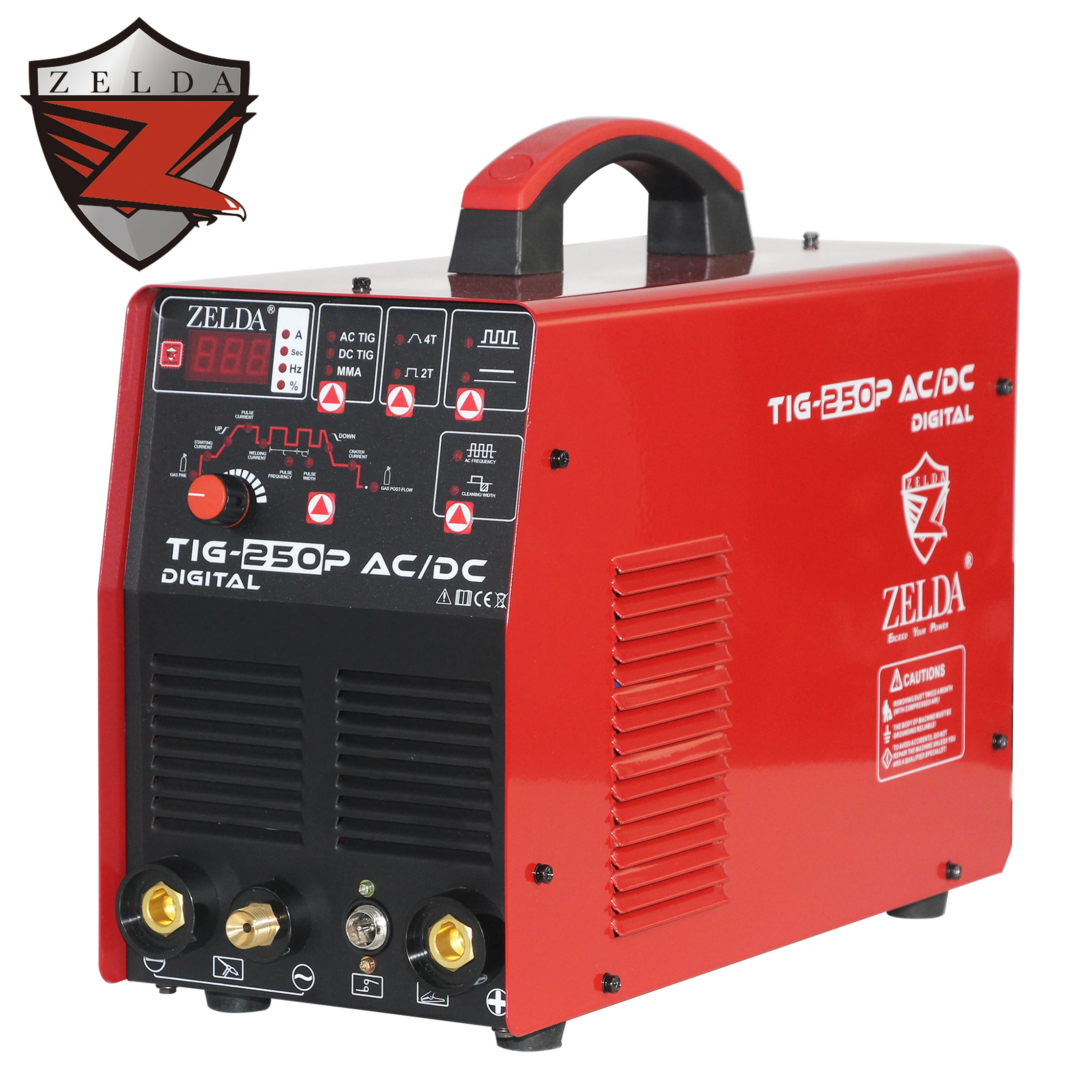 Inversor Portátil de Soldagem TIG AC/DC 250A com Partida de Alta